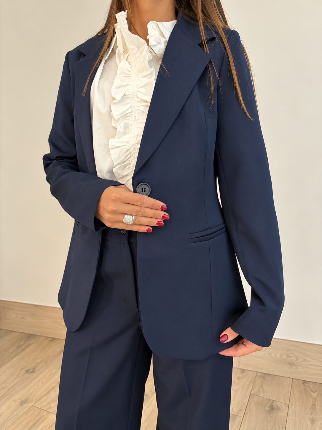 Tailleur BLAIR blu - dettaglio completo