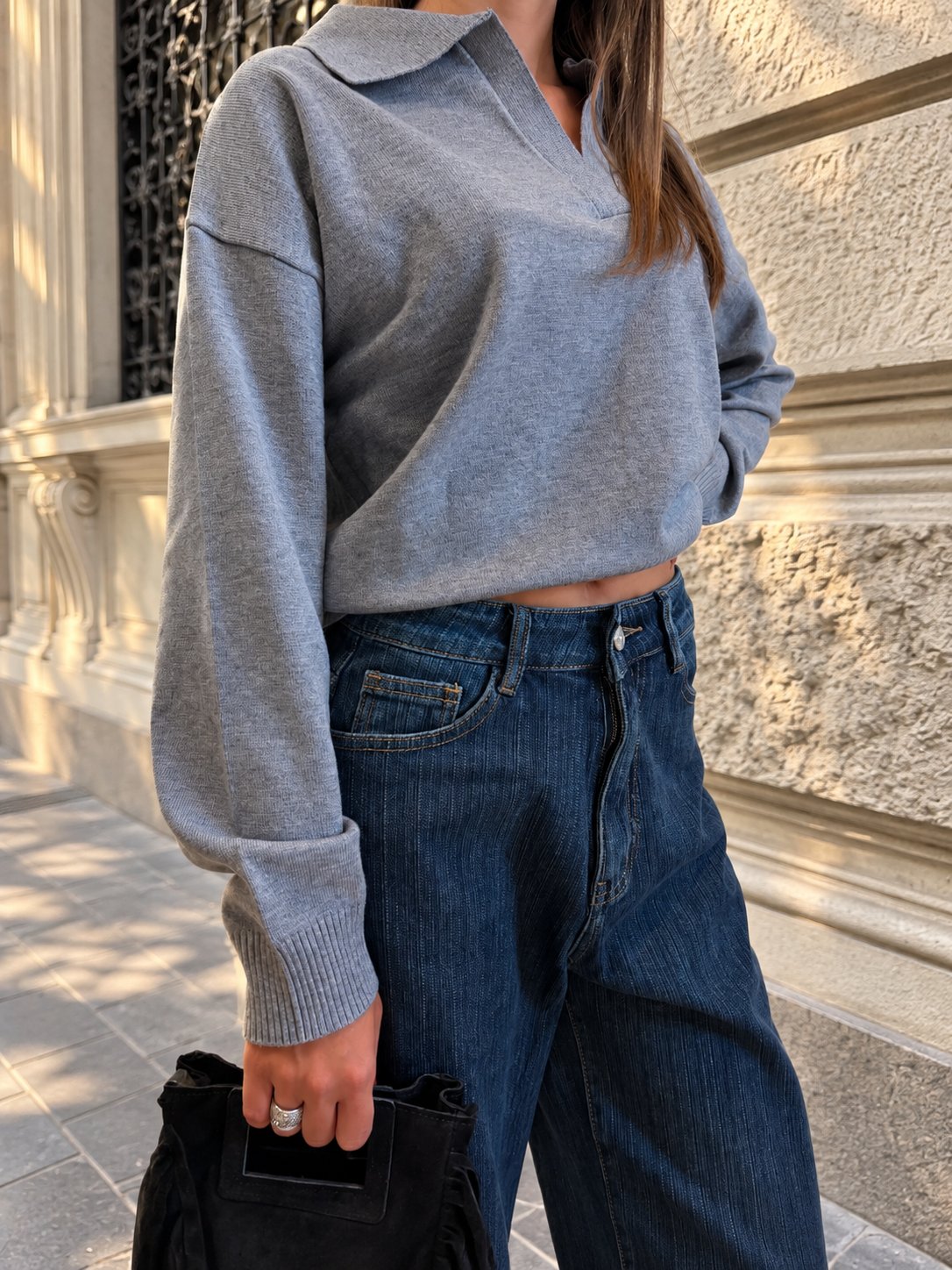 Polo CAMILLE, colore grigio