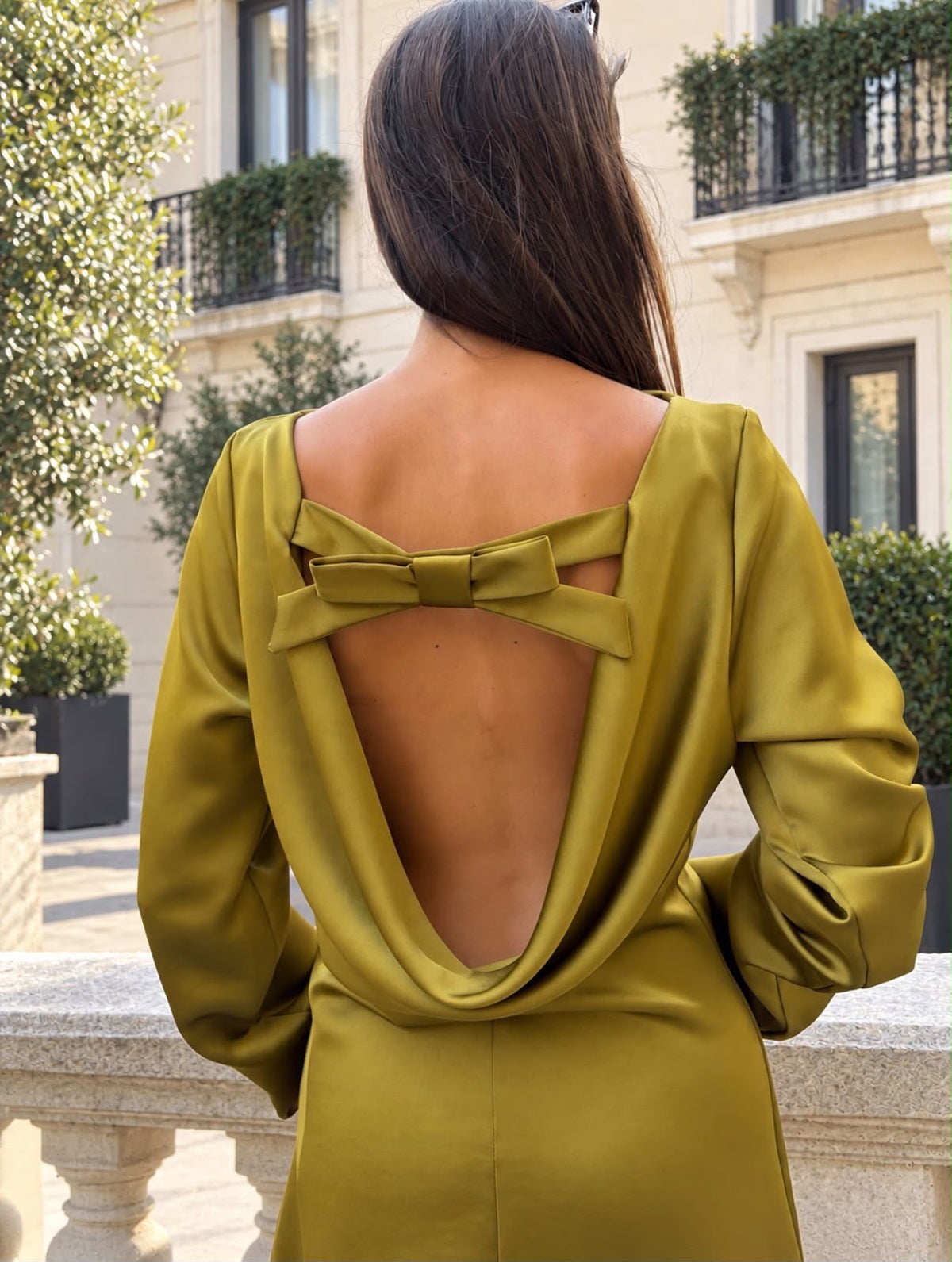 Abito DALIA by LUMINA, colore verde oliva