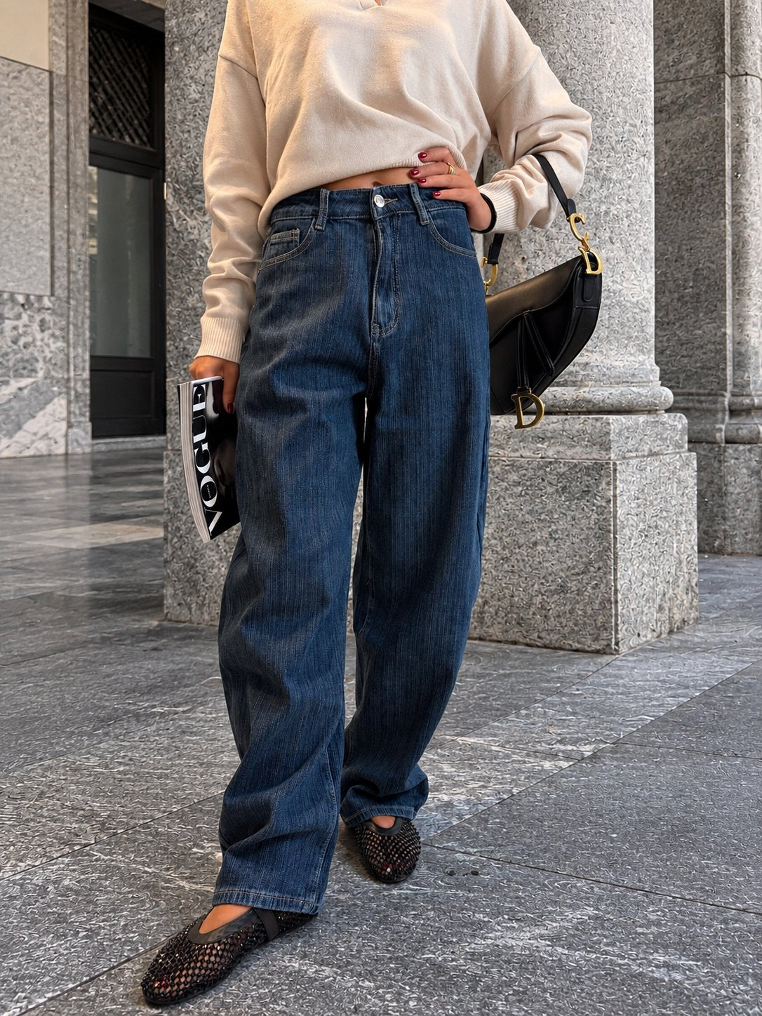 Jeans HARPER, colore denim blu scuro