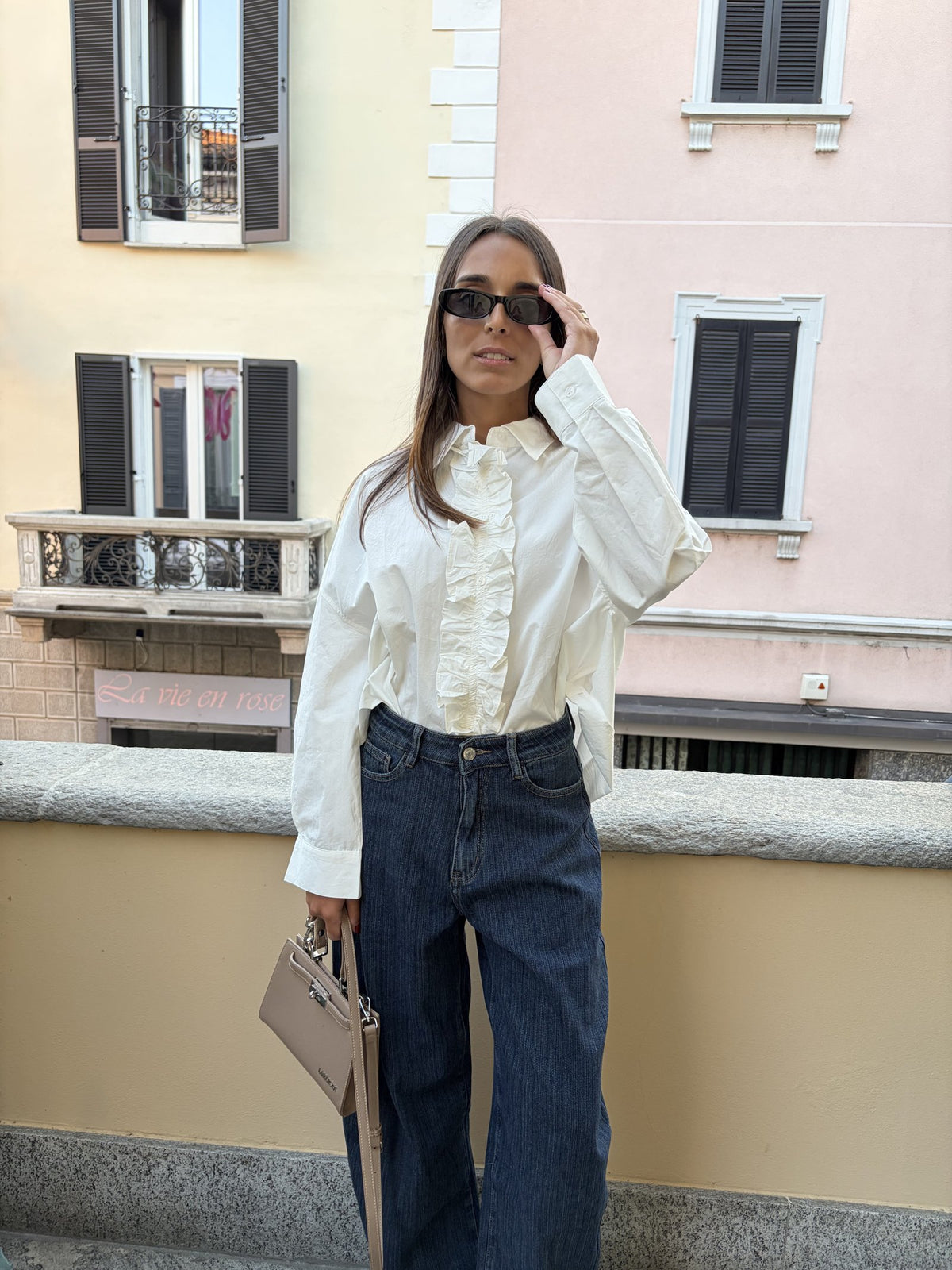 Camicia JOLIE, colore panna