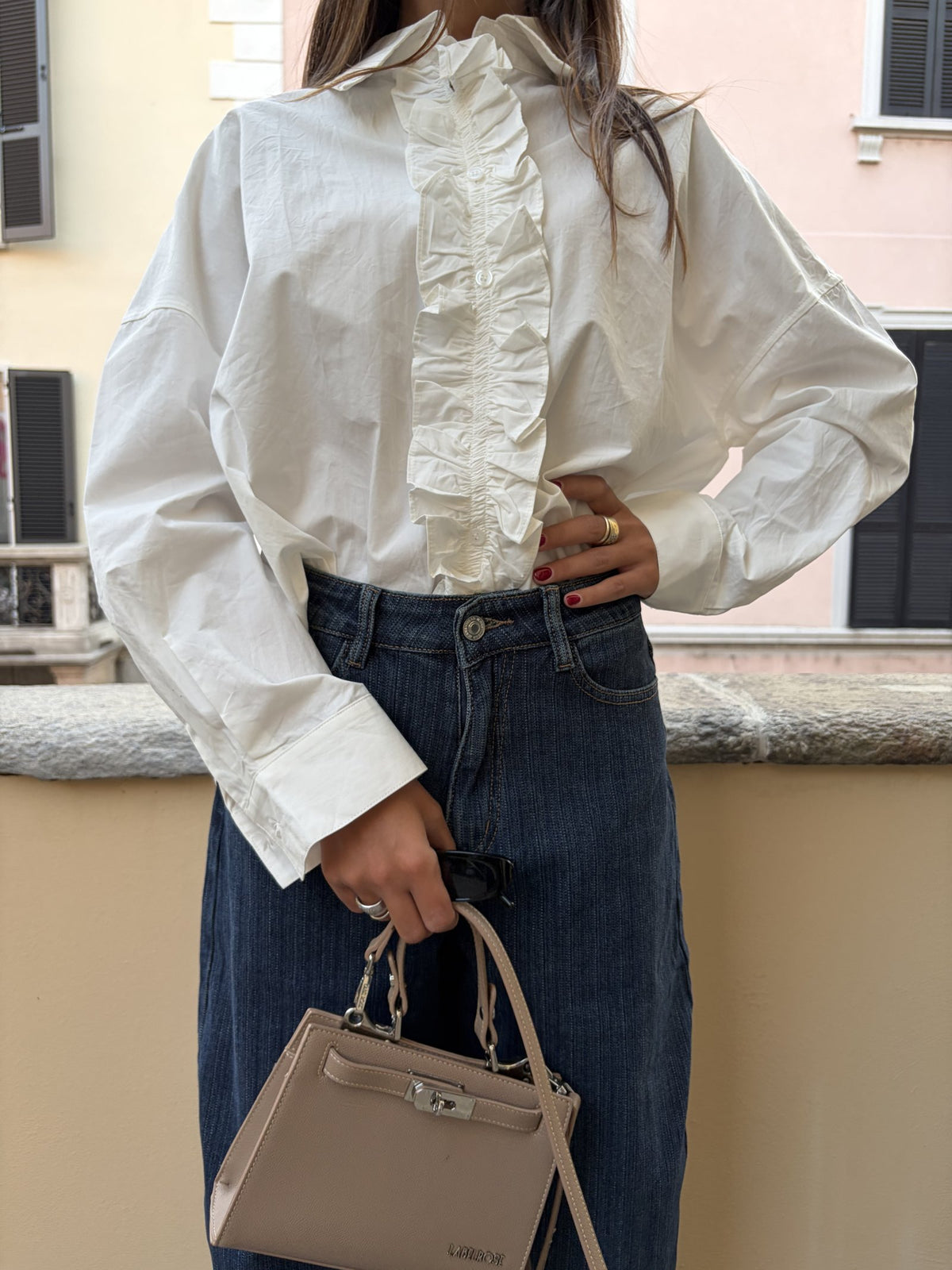 Camicia JOLIE, colore panna