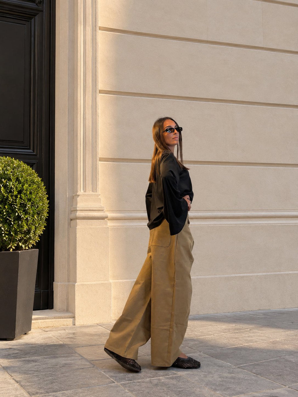Coordinato SAVANNAH - Pantalone, colore cammello