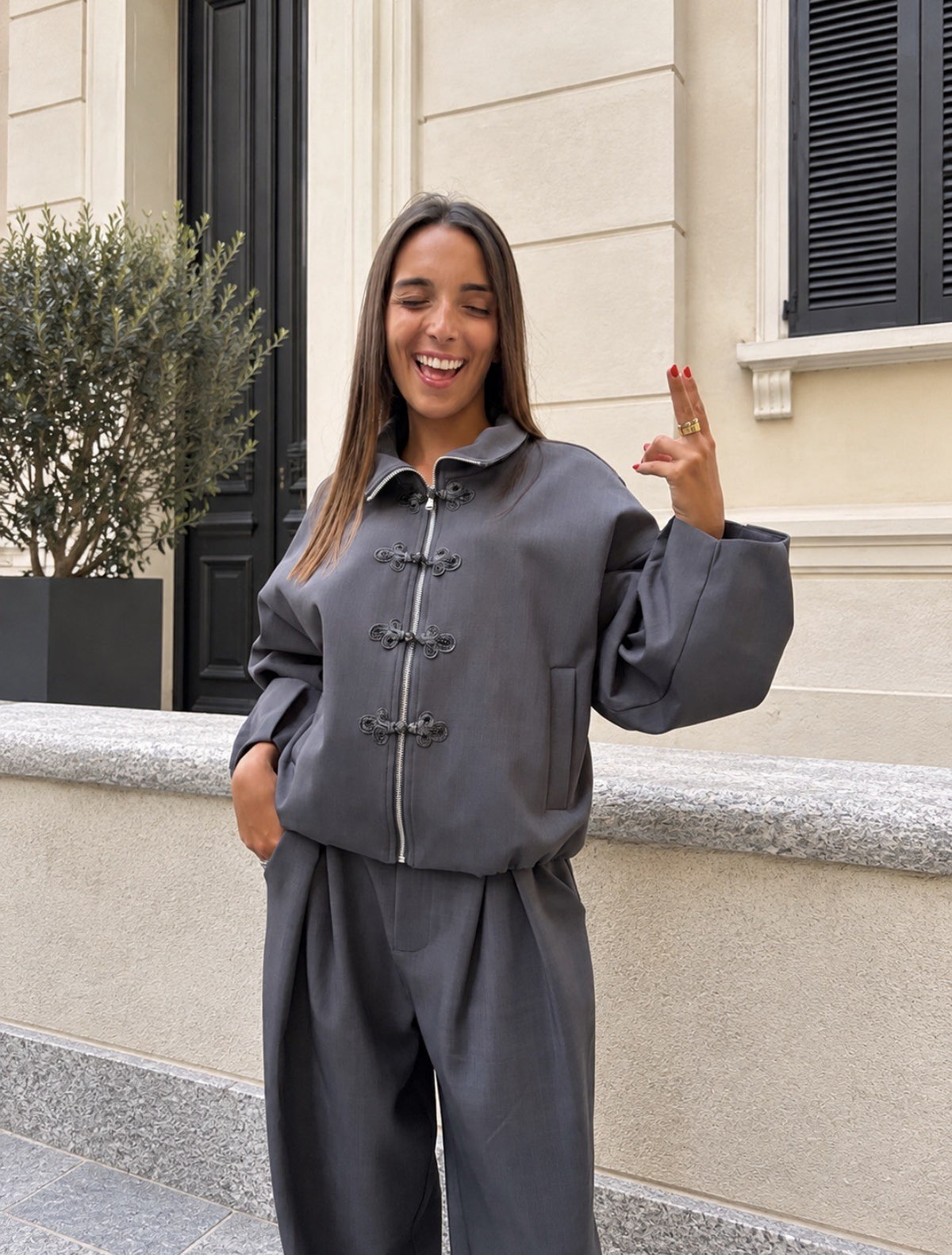 Coordinato TOKYO by LUMINA - Giacca, colore grigio