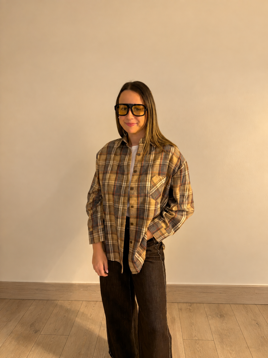 Camicia WEST beige - vista intera