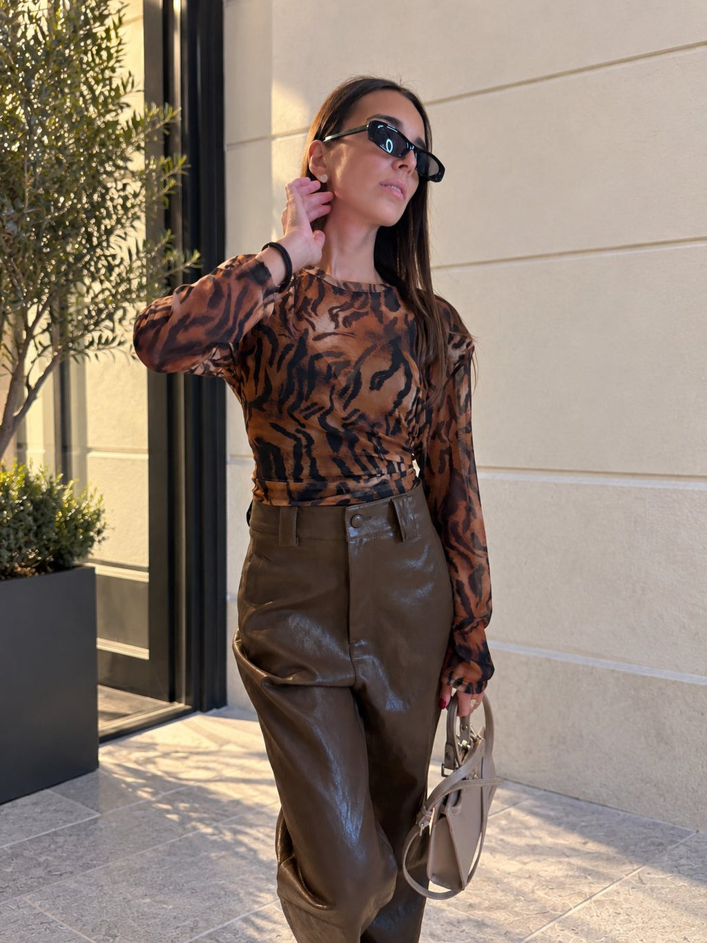 Top WILD by LUMINA, colore animalier